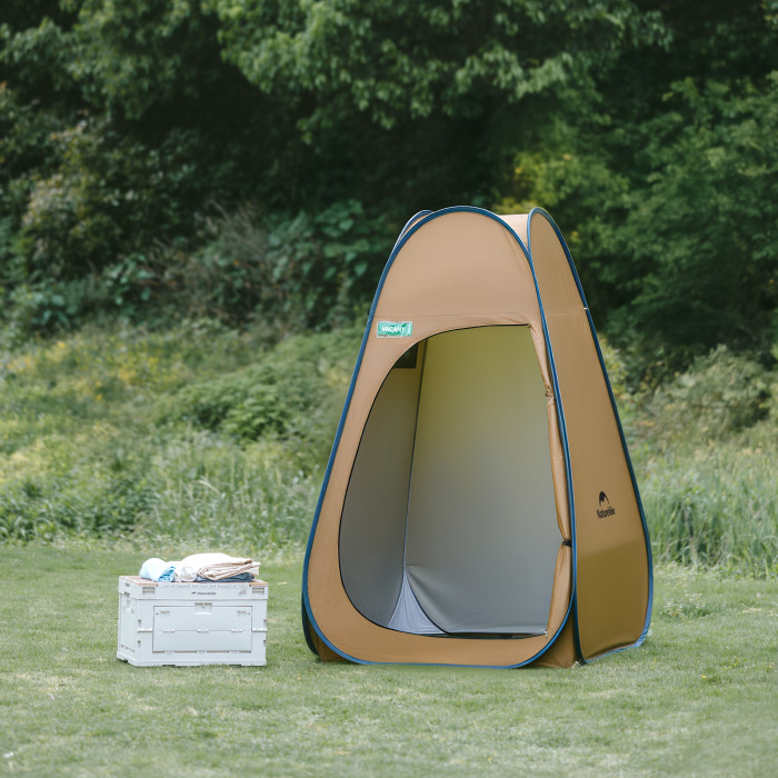 Душевая палатка раскладная Naturehike NH17Z002-P, коричневая (6927595776100)  