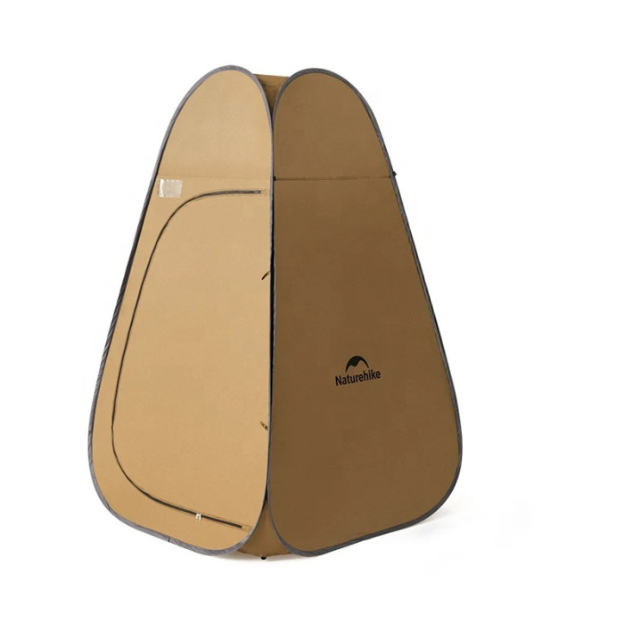 Душевая палатка раскладная Naturehike NH17Z002-P, коричневая (6927595776100)  