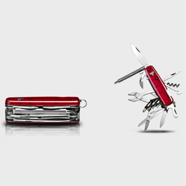 Мультитул Ego IT.02, красный с набором бит  