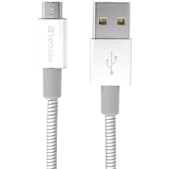 Кабель Verbatim USB - Micro USB 30 cм Silver  