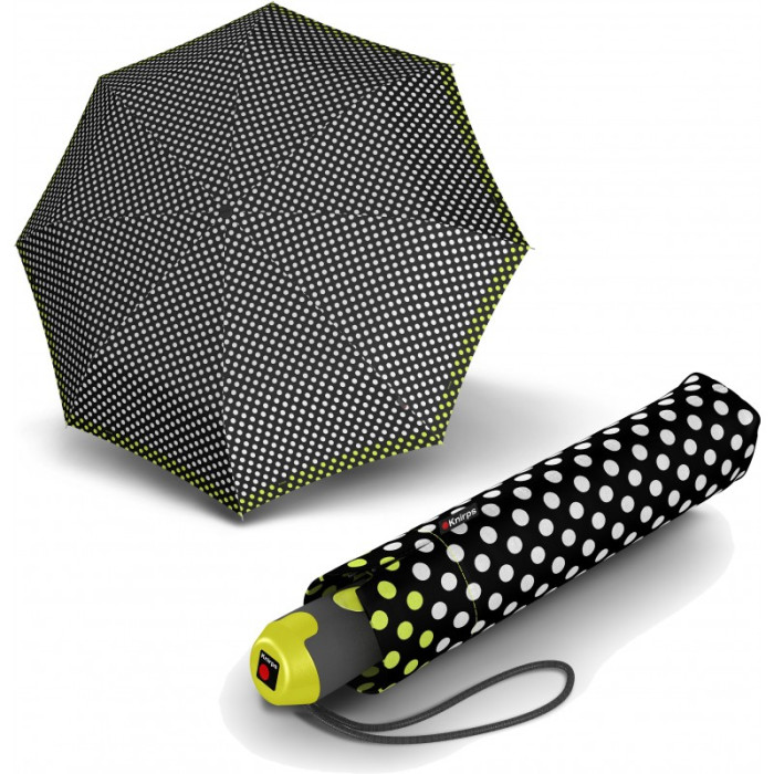 Зонт Knirps E.200 Ping Pong Yellow Авто/Складной/8спиц /D97x28см  