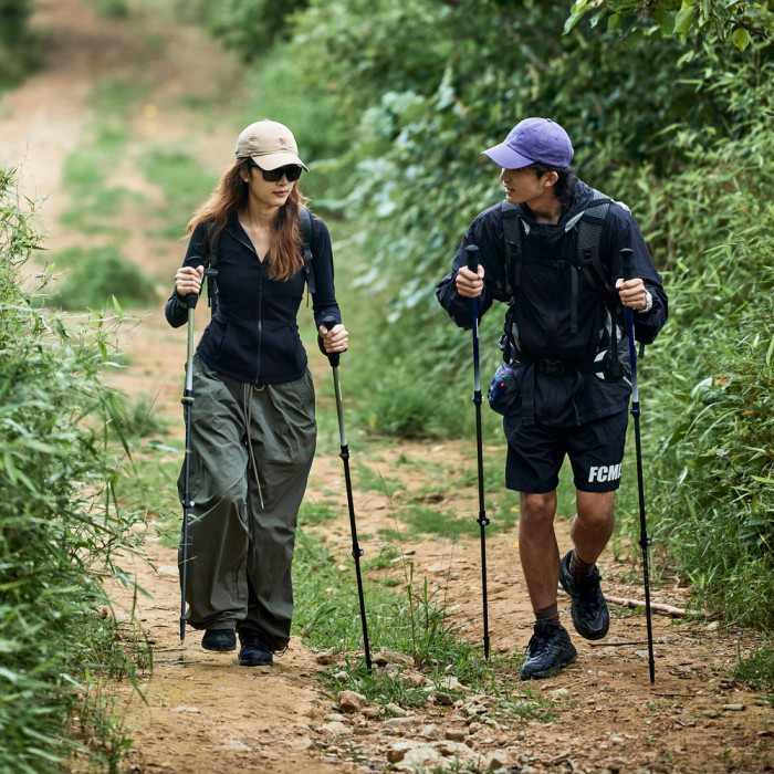 Трекинговая палка 3-сек. Naturehike Hoar Trek EXT1 CNK2300DS010, 57-120 см, алюминий, коричневая  