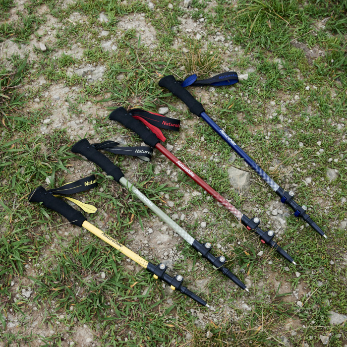 Трекинговая палка 3-сек. Naturehike Hoar Trek EXT1 CNK2300DS010, 57-120 см, алюминий, коричневая  