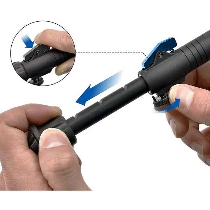 Сошки Leapers Over Bore, 18-28 см, Picatinny  