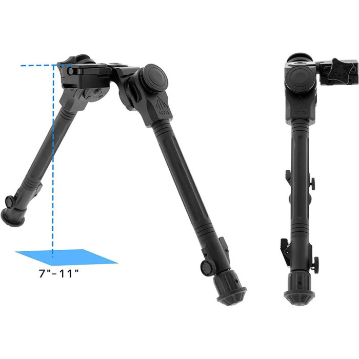 Сошки Leapers Over Bore, 18-28 см, Picatinny  