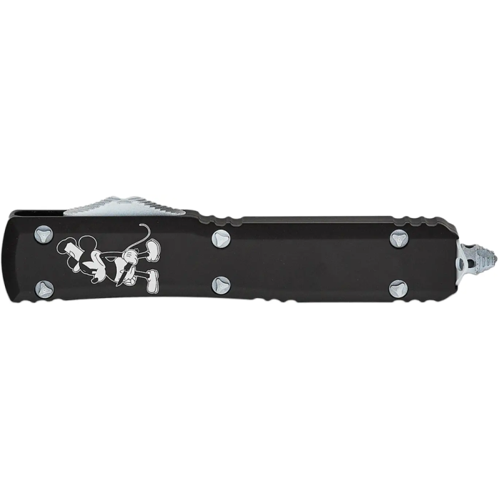 Нож Microtech Ultratech Double Edge Signature Series Steamboat Willie black  