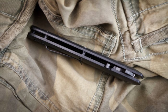 Нож Kizlyar Supreme Biker-X черный титан, сталь D2  