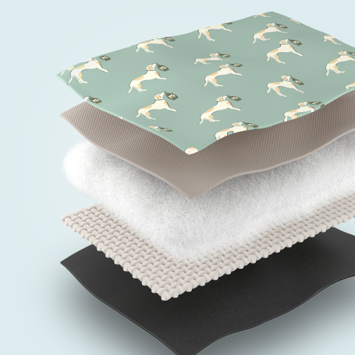 Коврик для пикника Naturehike CNK2350WS010 210*240 см, голубой с принтом  