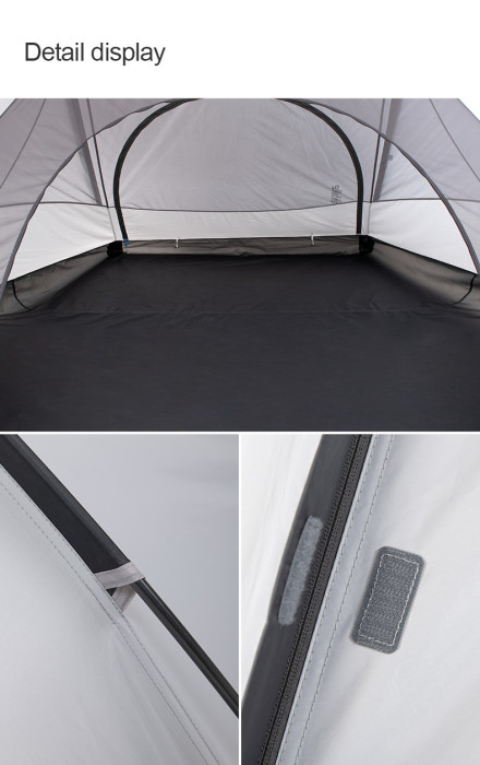 Палатка Naturehike Cloud Fun NH19ZP006, 210T / Silver Coated, трехместная, белый  