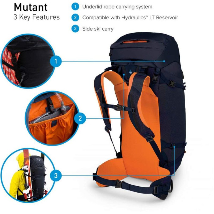 Рюкзак Osprey Mutant 38 Blue Fire, размер M/L  