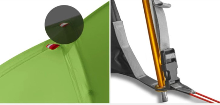 Палатка 3F Ul Gear ZhengTu 1 15D 4 season зеленый  