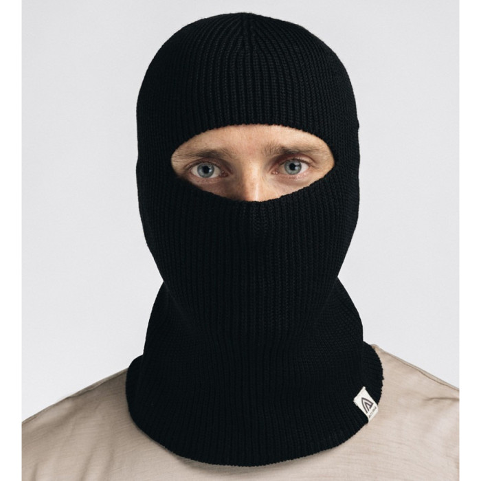 Балаклава-шапка Aclima Flat Knit Balaclava Hat Jet Black OneSize  