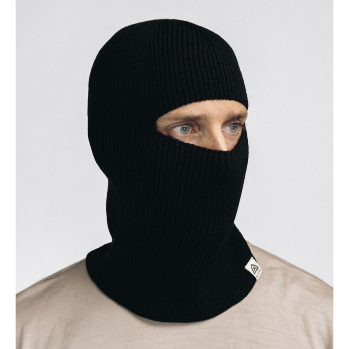 Балаклава-шапка Aclima Flat Knit Balaclava Hat Jet Black OneSize  
