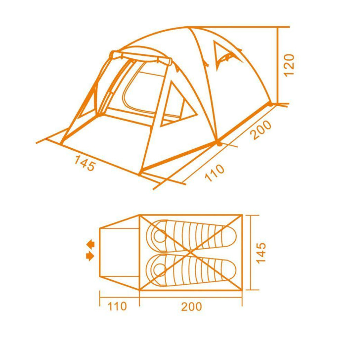 Палатка Кемпинг Airy 2  