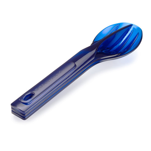 Комплект нож вилка ложка GSI Outdoors Stacking Cutlery Set (синий)  