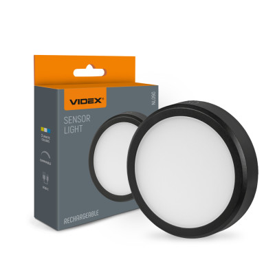 Светильник аккумуляторный с датчиком движения VIDEX VL-NL090B Black