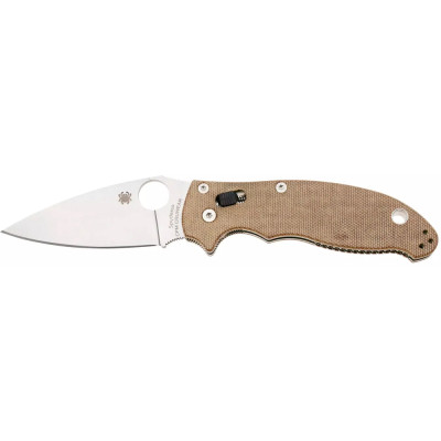 Нож Spyderco Manix 2 Brown Canvas Micarta brown
