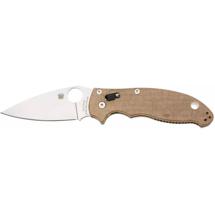 Нож Spyderco Manix 2 Brown Canvas Micarta brown  