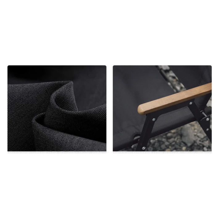 Кресло складное Naturehike CNK2350JJ015, алюминий, черный (6927595753903)  