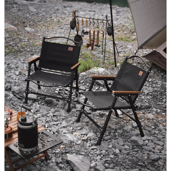 Кресло складное Naturehike CNK2350JJ015, алюминий, черный (6927595753903)  