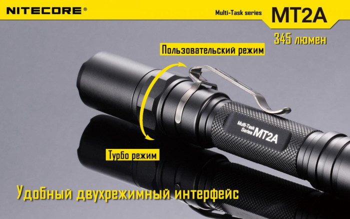 Карманный фонарь Nitecore MT2A, 345 люмен  