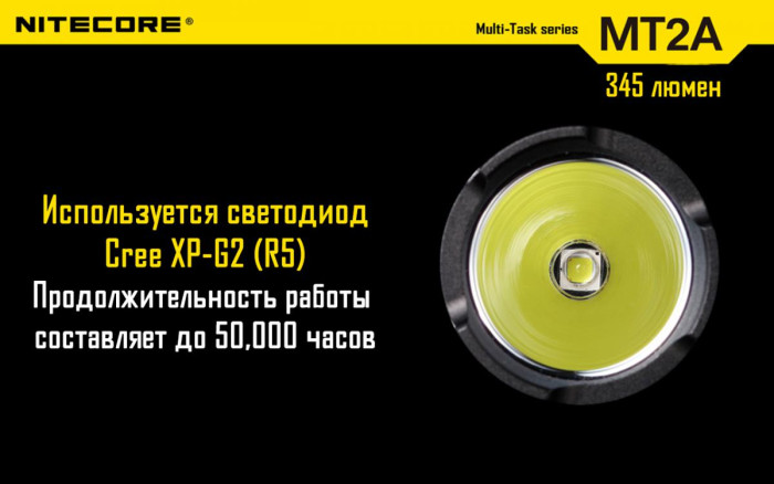 Карманный фонарь Nitecore MT2A, 345 люмен  