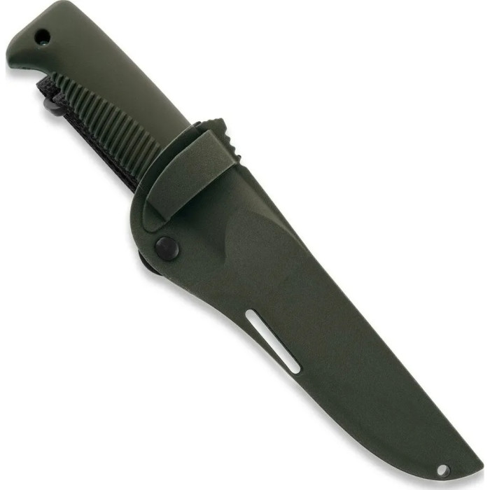 Нож Peltonen M07 (N690), без покрытия, хаки, хаки композитный чехол  
