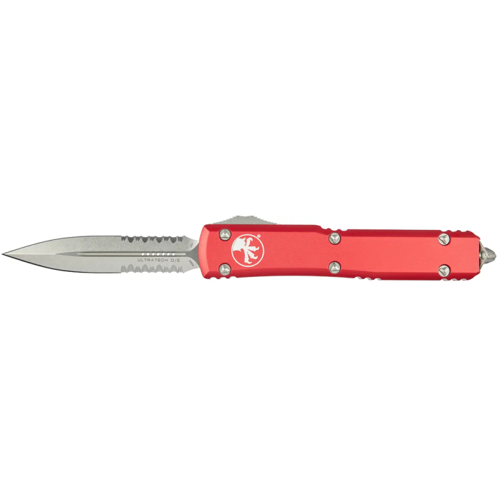 Нож Microtech Ultratech Double Edge Stonewash DS, red  