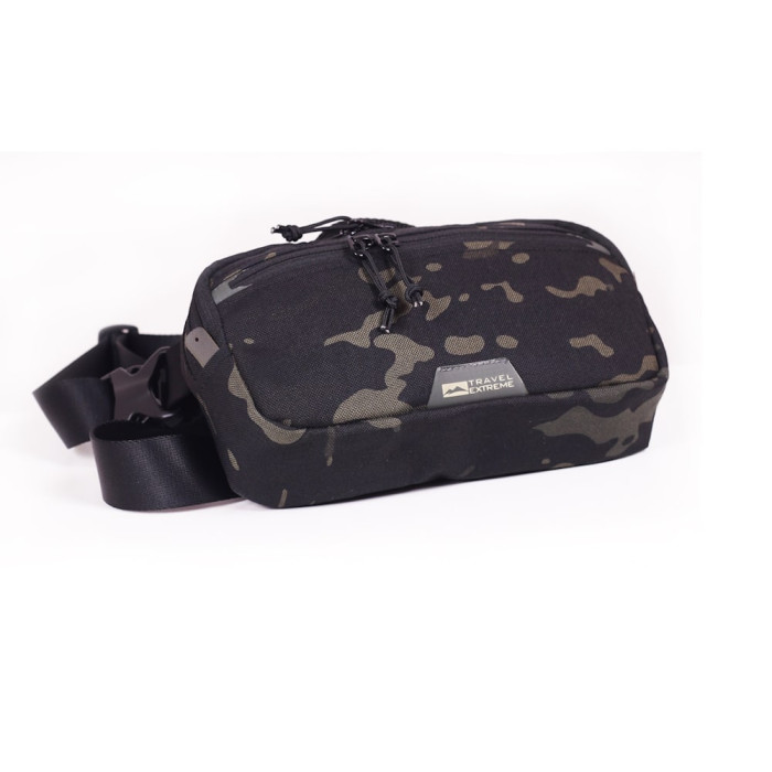 Сумка плечевая поясная Travel Extreme ALPHA Multicam Black Cordura  