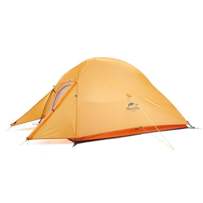Палатка Naturehike Cloud Up 3 Updated NH18T030-T, 210T сверхлегкая трехместная с футпринтом, оранжевый  