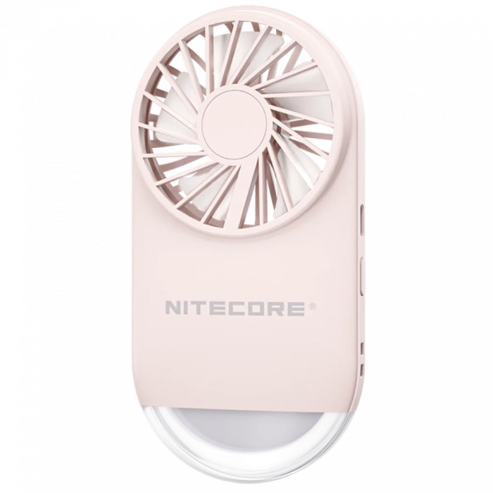 Портативный вентилятор Nitecore NEF02 (подсветка), розовый  