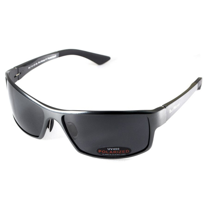 Очки BluWater Alumination-1 Gun Metal Polarized (gray) черные  