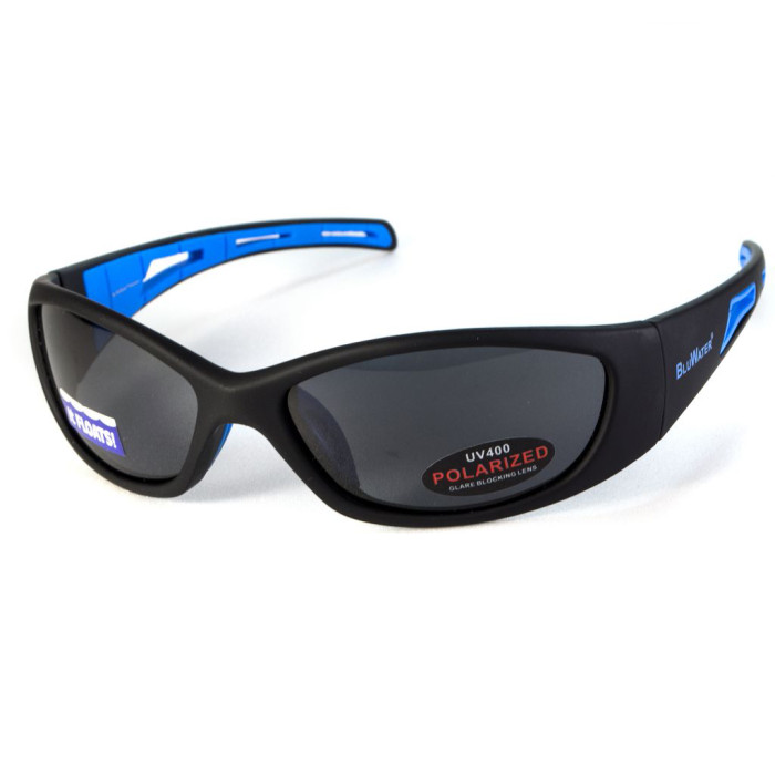 Очки BluWater Buoyant-1 Polarized (gray) черные 