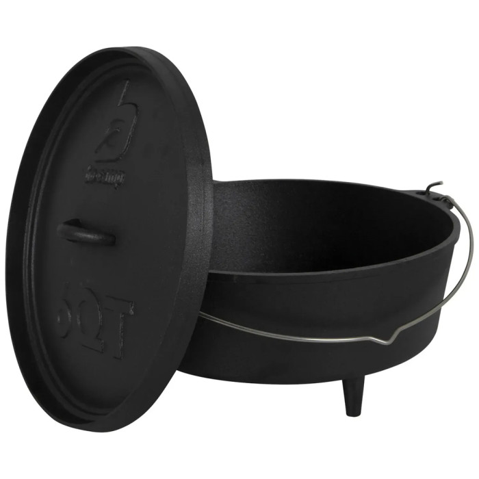 Котел с крышкой Bo-Camp Dutch Oven Cast Iron 31 cm/5 L Black (2122410)  