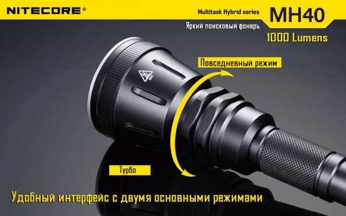 Ручной фонарь Nitecore MH40 THOR,1000 люмен  