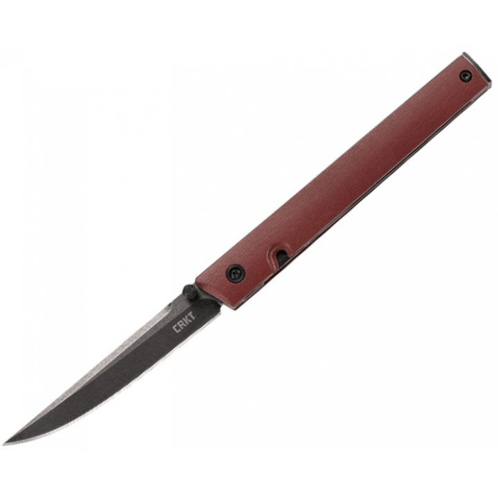 Нож CRKT CEO, шпенек, burgundy, D2 (7096BKD2) 