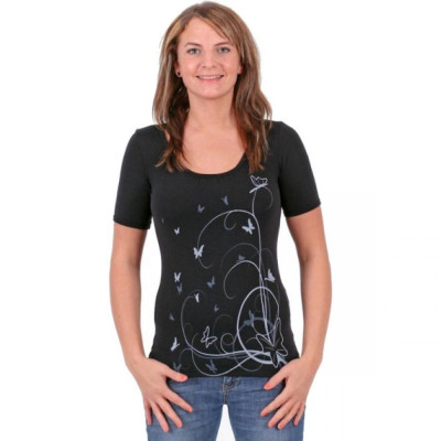 Футболка женская Lasting Elis, черная, S