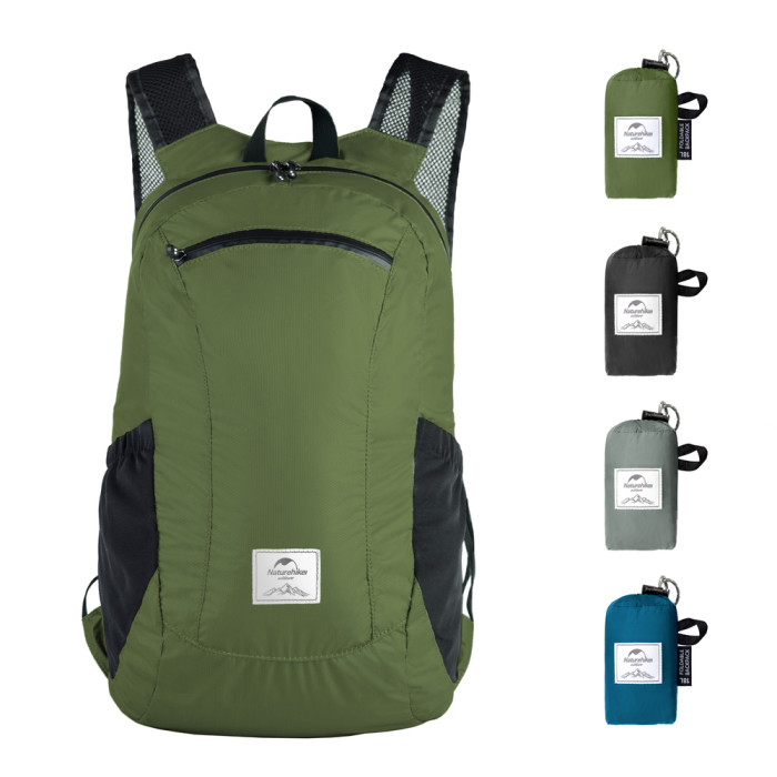 Рюкзак компактный сверхлегкий Naturehike Ultralight Naturehike NH17A012-B, 18 л, зеленый  
