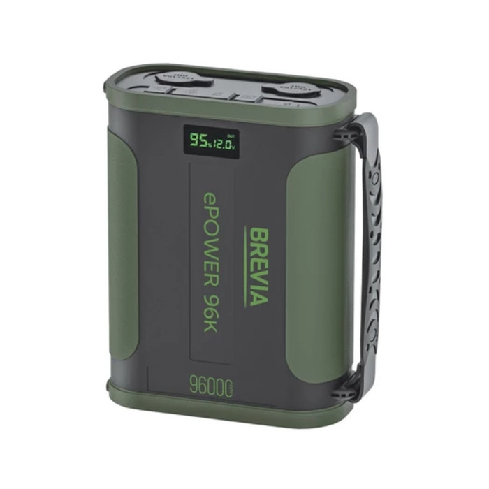 Повербанк (Power Bank) Brevia ePower 96000mAh 307.2Wh LiFePo4 Black/Green  