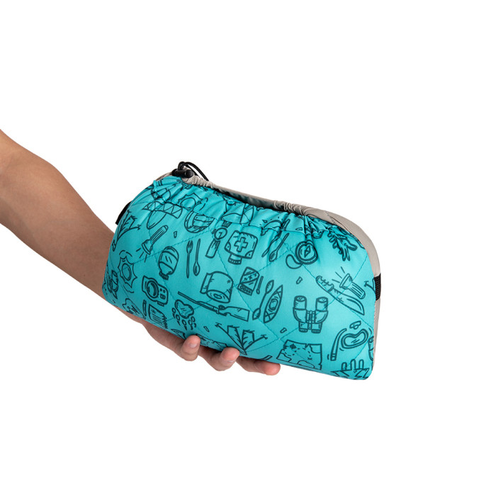 Подушка Naturehike Sponge Square Pillow blue NH19ZT001  