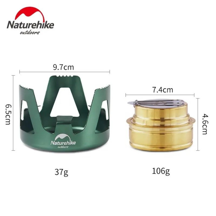 Горелка спиртовая Naturehike NH Alcohol Burner steel NH18L001-T  