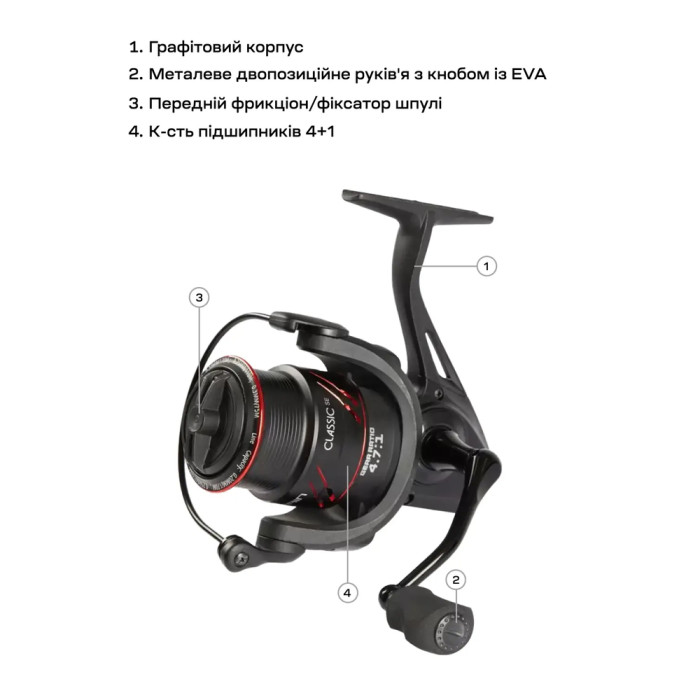 Катушка Brain Classic SE 3000S 4+1BB 5.0:1  