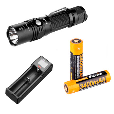 Комплект Fenix PD35 TAC+ акумулятор 3400 + зарядное устройство ARE-D1