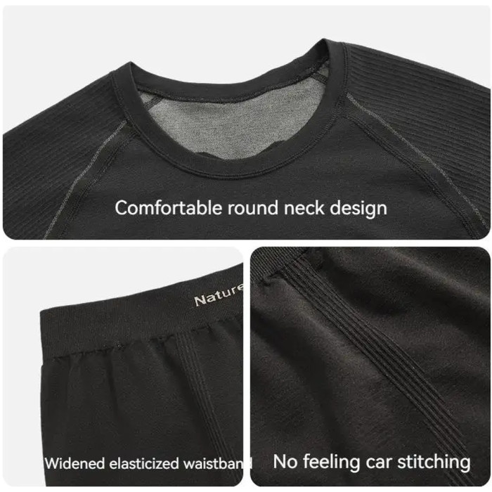 Комплект термобелья мужского Naturehike CYY2342GC010, демисезон, размер XL, графит  