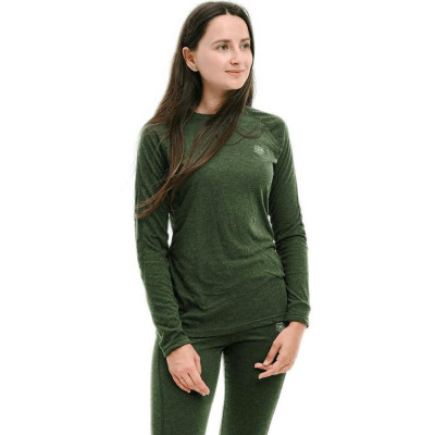 Термофутболка женская Turbat Retezat Top Wmn kombu green - L - хаки