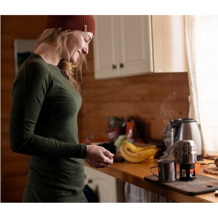 Термофутболка женская Turbat Retezat Top Wmn kombu green - L - хаки  