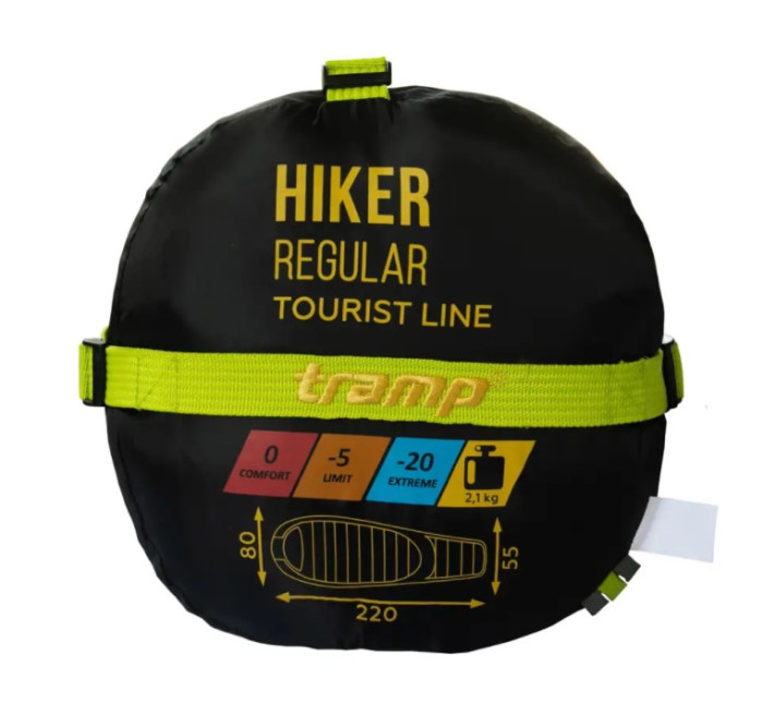 Спальный мешок Tramp Hiker Regular кокон правый TRS-051-R  