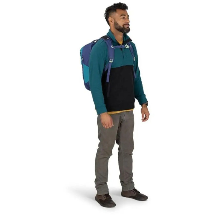 Рюкзак Osprey Daylite Expandable Travel Pack 26+6 blue spikemoss/alkaline - O/S - синий/бирюзовый  