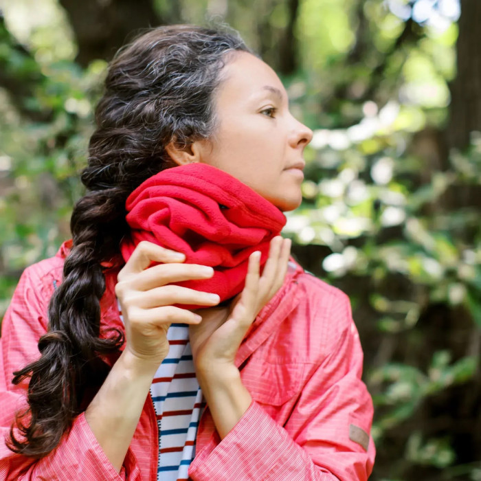 Повязка флисовая Tribe Neck Warmer T-KF-0019 OS, red  