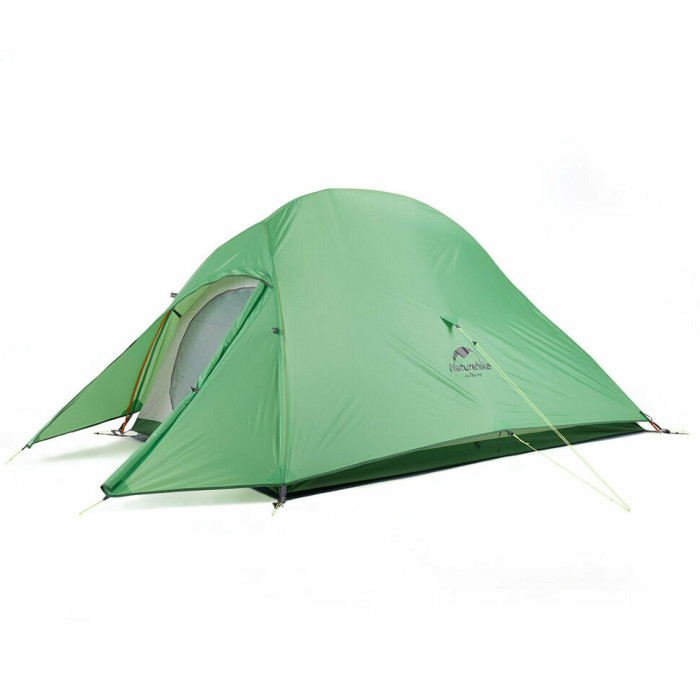 Палатка Naturehike Cloud Up 3 Updated NH18T030-T, 210T, сверхлегкая трехместная с футпринтом, зеленый  